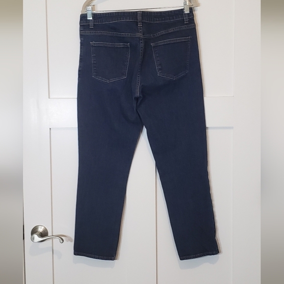 Talbots Signature Slim Ankle Jeans Stretch Dkwash Size 12 98% Cotton 2% Spandex - Picture 10 of 16